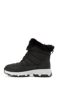 بوت زنانه مشکی بندی زیره ضخیم ضدآب دری‌مد