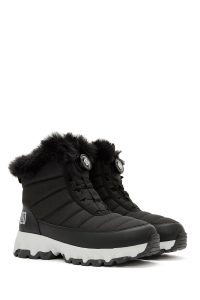 بوت زنانه مشکی بندی زیره ضخیم ضدآب دری‌مد