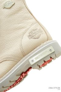 بوت زنانه هارلی دیویدسون کولمار زیپ دار بژ