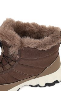 بوت زنانه ویزون بندی زیره ضخیم ضدآب دری‌مد