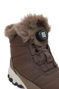 بوت زنانه ویزون بندی زیره ضخیم ضدآب دری‌مد