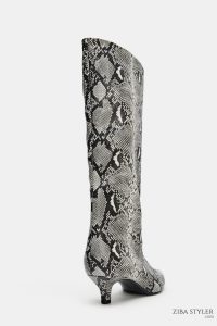 بوت زنانه پاشنه‌دار طرح حیوانات زارا – ZARA