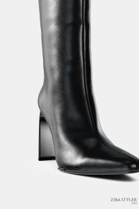 بوت زنانه پاشنه‌دار پنجه تیز زارا – ZARA