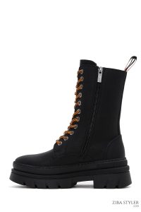 بوت زیپ دار زنانه هارلی دیویدسون مشکی بریگت با کف ضخیم