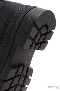 بوت زیپ دار زنانه هارلی دیویدسون مشکی بریگت با کف ضخیم