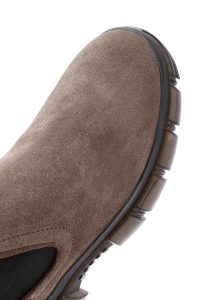 بوت مردانه چرم جیر بژ چلسی دری مد