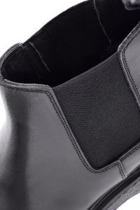 بوت مردانه چرمی مشکی چلسی دری مد