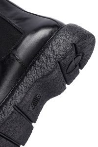 بوت مردانه چرمی مشکی چلسی دری مد