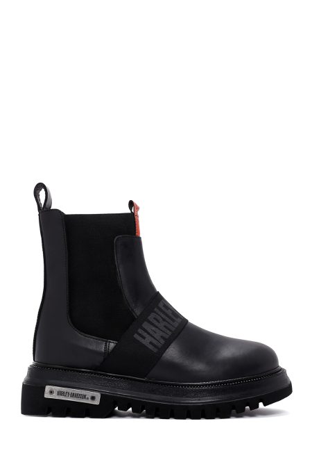 بوت مردانه چرمی مشکی چلسی هارلی دیویدسون