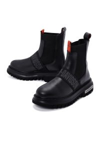 بوت مردانه چرمی مشکی چلسی هارلی دیویدسون