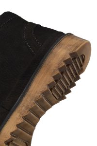 بوت نبوک مردانه مشکی زیپ‌دار دری‌مد