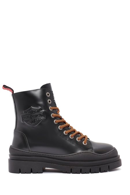 بوت پستال چرمی مشکی زنانه هارلی دیویدسون Jimmy