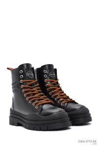 بوت پستال چرمی مشکی زنانه هارلی دیویدسون Jimmy