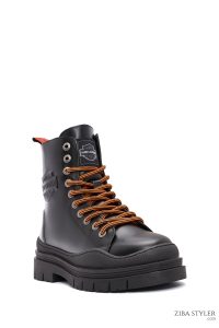 بوت پستال چرمی مشکی زنانه هارلی دیویدسون Jimmy