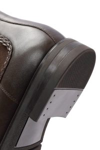 بوت چرم قهوه ای مردانه چلسی دری مد