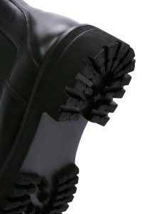 بوت چرم مشکی زنانه چلسی دری مد