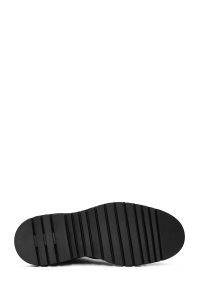 بوت چرمی بند دار مشکی مردانه دری مد