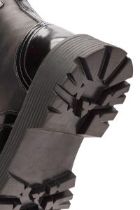 بوت چرمی بند دار مشکی مردانه دری مد