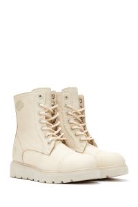 بوت چرمی زنانه بژ Tums Boot Harley Davidson