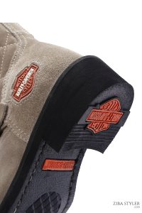 بوت چرمی زیپ دار زنانه هارلی دیویدسون بژ Laconia Hi