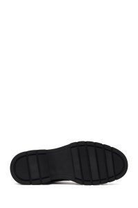 بوت چرمی مردانه مشکی بندی دری‌مد