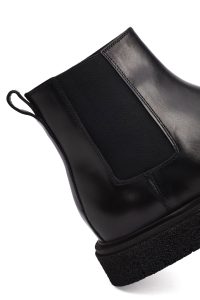 بوت چرمی مردانه مشکی زیپ‌دار دری‌مد