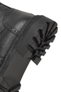 بوت چرمی مردانه مشکی زیپ‌دار دری‌مد