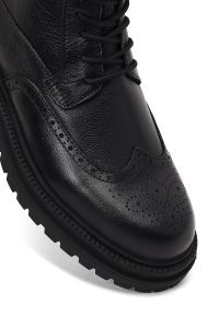 بوت چرمی مردانه مشکی زیپ‌دار دری‌مد