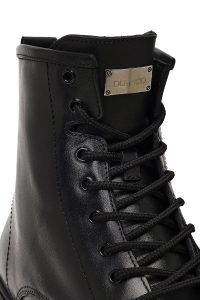 بوت چرمی مردانه مشکی زیپ‌دار زیره ضخیم دری‌مد