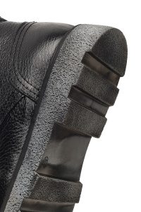 بوت چرمی مردانه مشکی زیپ‌دار زیره ضخیم دری‌مد