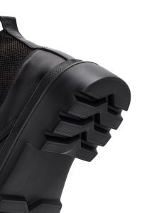 بوت چرمی مشکی بند دار مردانه دری مد