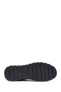 بوت چرمی مشکی بند دار مردانه دری مد