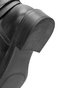 بوت چرمی مشکی زنانه دری مد