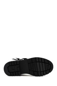 بوت چرمی مشکی زنانه دری مد