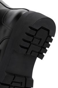 بوت چرمی مشکی زنانه دری مد