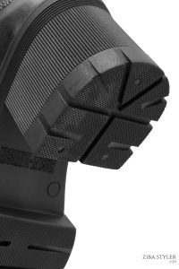 بوت چرمی مشکی زنانه هارلی دیویدسون Fork زیپ‌دار