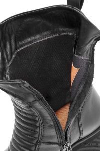 بوت چرمی مشکی زنانه هارلی دیویدسون Fork زیپ‌دار