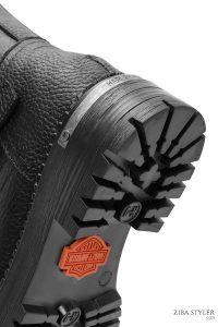 بوت چرمی مشکی زنانه هارلی دیویدسون Uptown زیپ‌دار