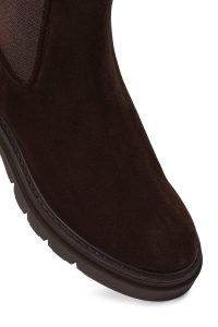 بوت چلسی جیر زنانه قهوه‌ای دری مد