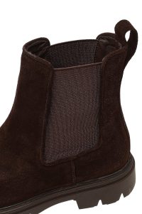 بوت چلسی جیر زنانه قهوه‌ای دری مد