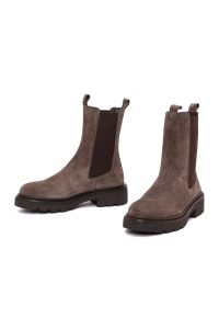 بوت چلسی جیر زنانه ویزون زیره ضخیم دری‌مد