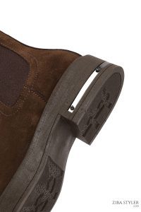 بوت چلسی زنانه جیر قهوه ای دری مد