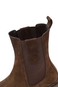 بوت چلسی زنانه جیر قهوه ای دری مد