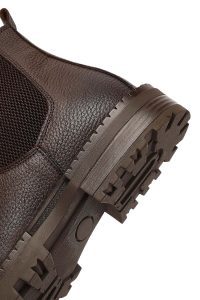 بوت چلسی چرمی مردانه قهوه‌ای دری‌مد