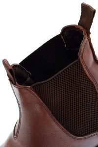 بوت چلسی چرمی مردانه قهوه‌ای دری‌مد