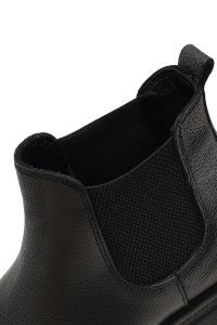 بوت چلسی چرمی مردانه مشکی دری‌مد