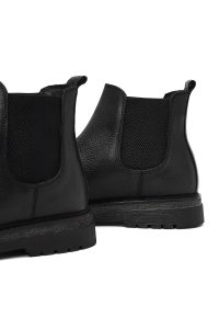 بوت چلسی چرمی مردانه مشکی دری‌مد