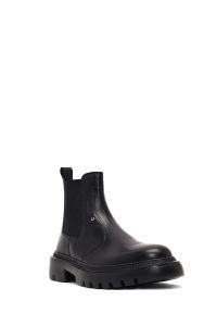 بوت چلسی چرمی مردانه مشکی دری‌مد