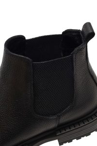 بوت چلسی چرمی مردانه مشکی دری‌مد