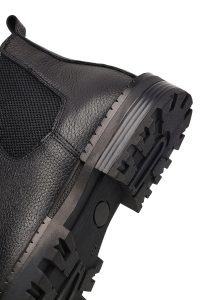 بوت چلسی چرمی مردانه مشکی دری‌مد